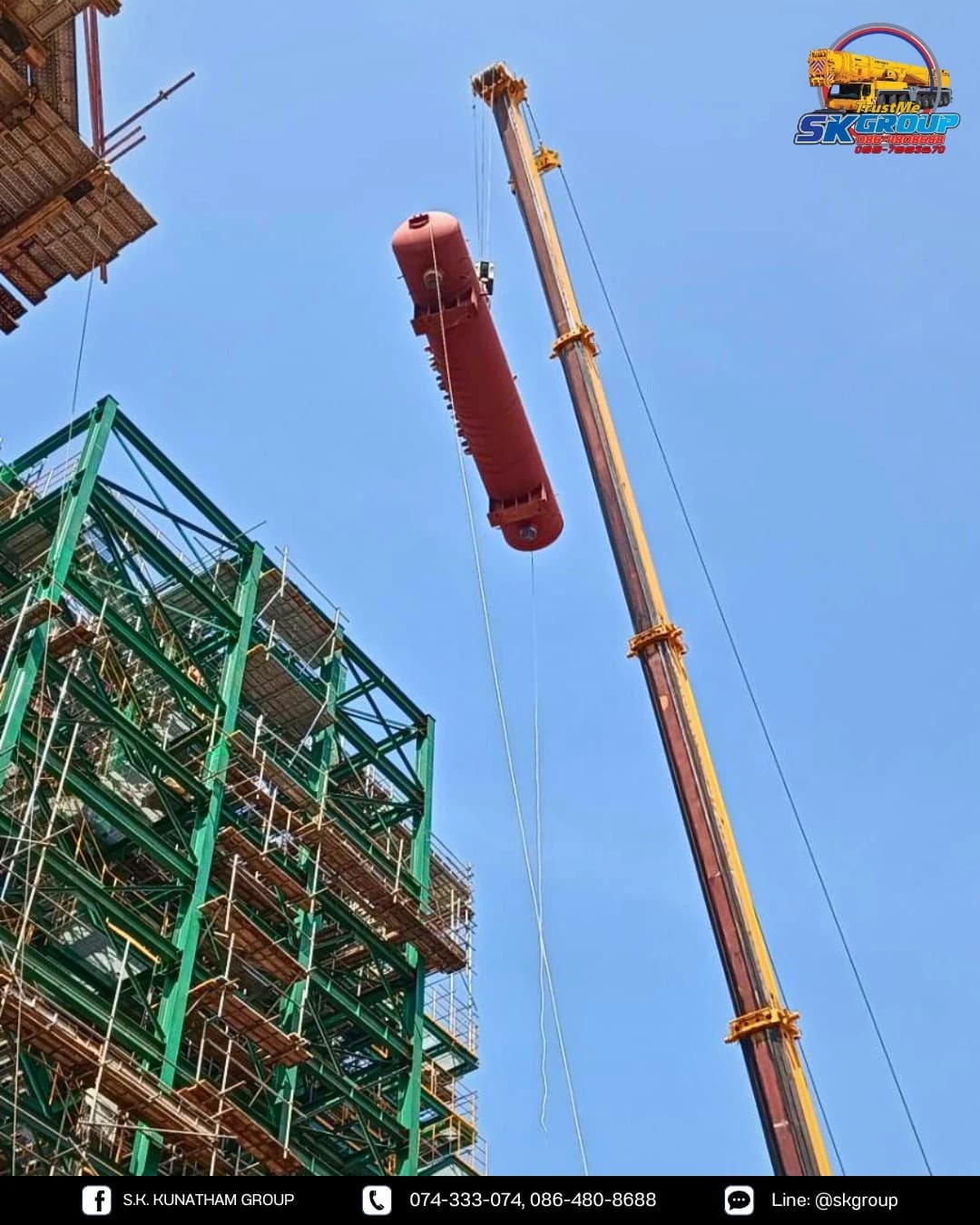 Boiler Lifting at SCG Biomass Power Plant