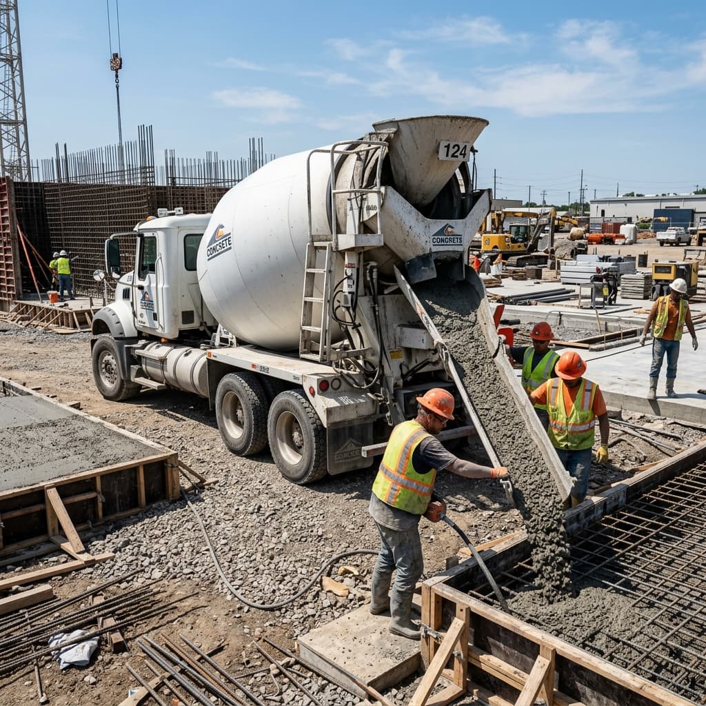 สูตรคำนวณคอนกรีตผสมเอง 1:2:4 ฉบับครบจบ — และเมื่อไหรควรเลือกผสมเสร็จ?