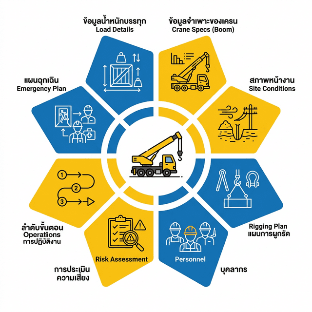 Crane Lift Plan คืออะไร? คู่มือฉบับสมบูรณ์สำหรับโครงการอุตสาหกรรมบริหารจัดการงานก่อสร้าง ประเทศไทย - ภาพที่ 2 จาก 4