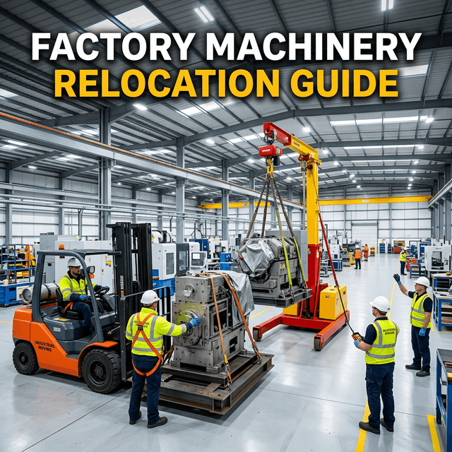 Checklist ฉบับสมบูรณ์: การขนย้ายเครื่องจักรโรงงาน (Factory Relocation) ต้องเตรียมตัวและใช้รถยกอะไรบ้าง?