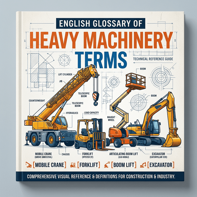 รวมคำศัพท์ช่างและวิศวกร: เครื่องจักรกลหนักและอุปกรณ์ยก ภาษาอังกฤษ 101 ที่คุณต้องรู้