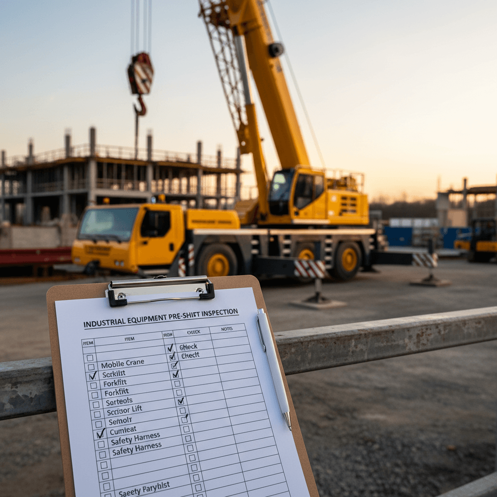 Checklist ความปลอดภัย: 15 จุดตรวจสอบก่อนยกเครื่องจักรอุตสาหกรรม