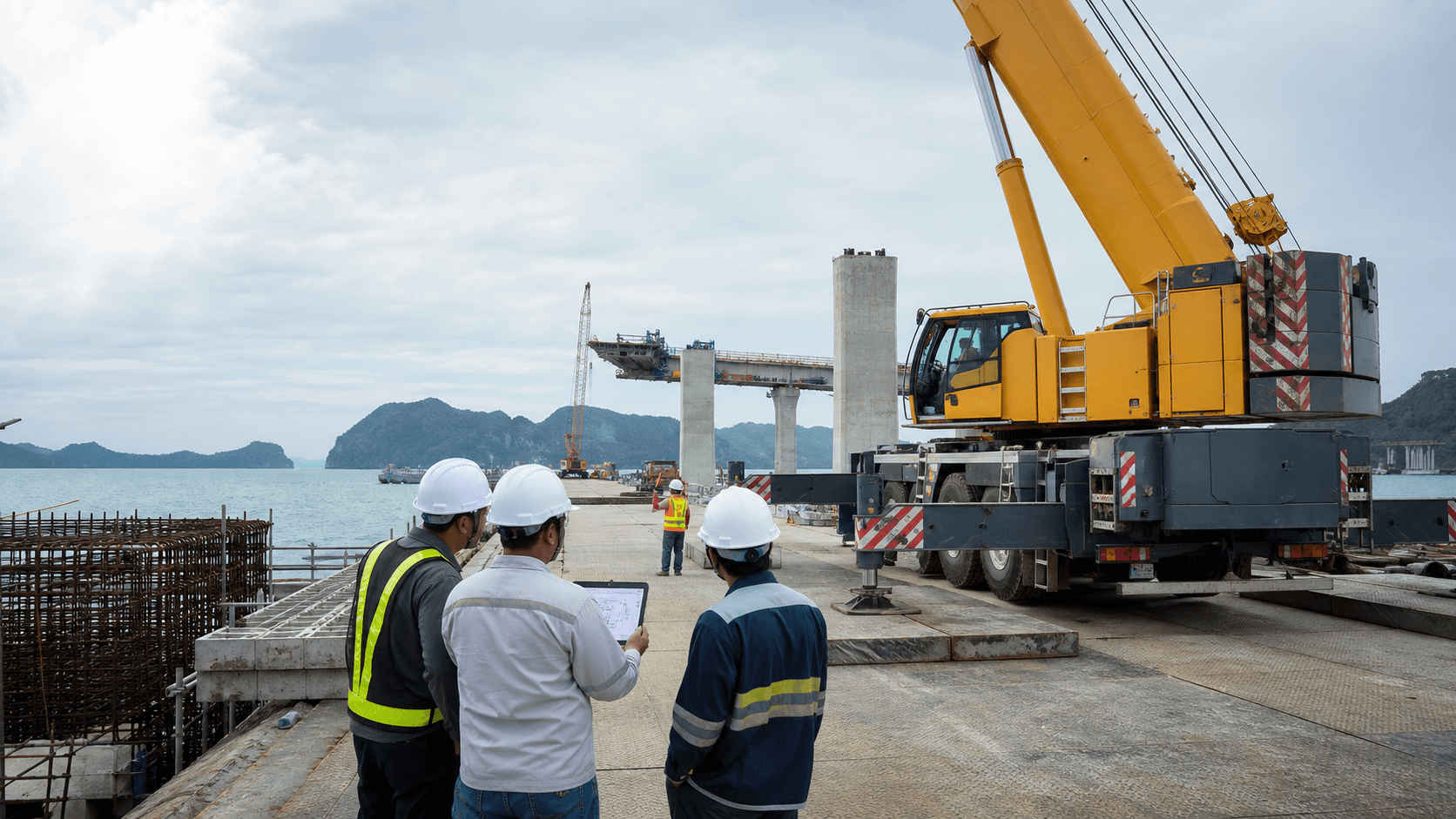 สะพานทะเลสาบสงขลา-เกาะลันตา: Checklist งานเครนสำหรับไซต์สะพานและโครงสร้างชายฝั่ง