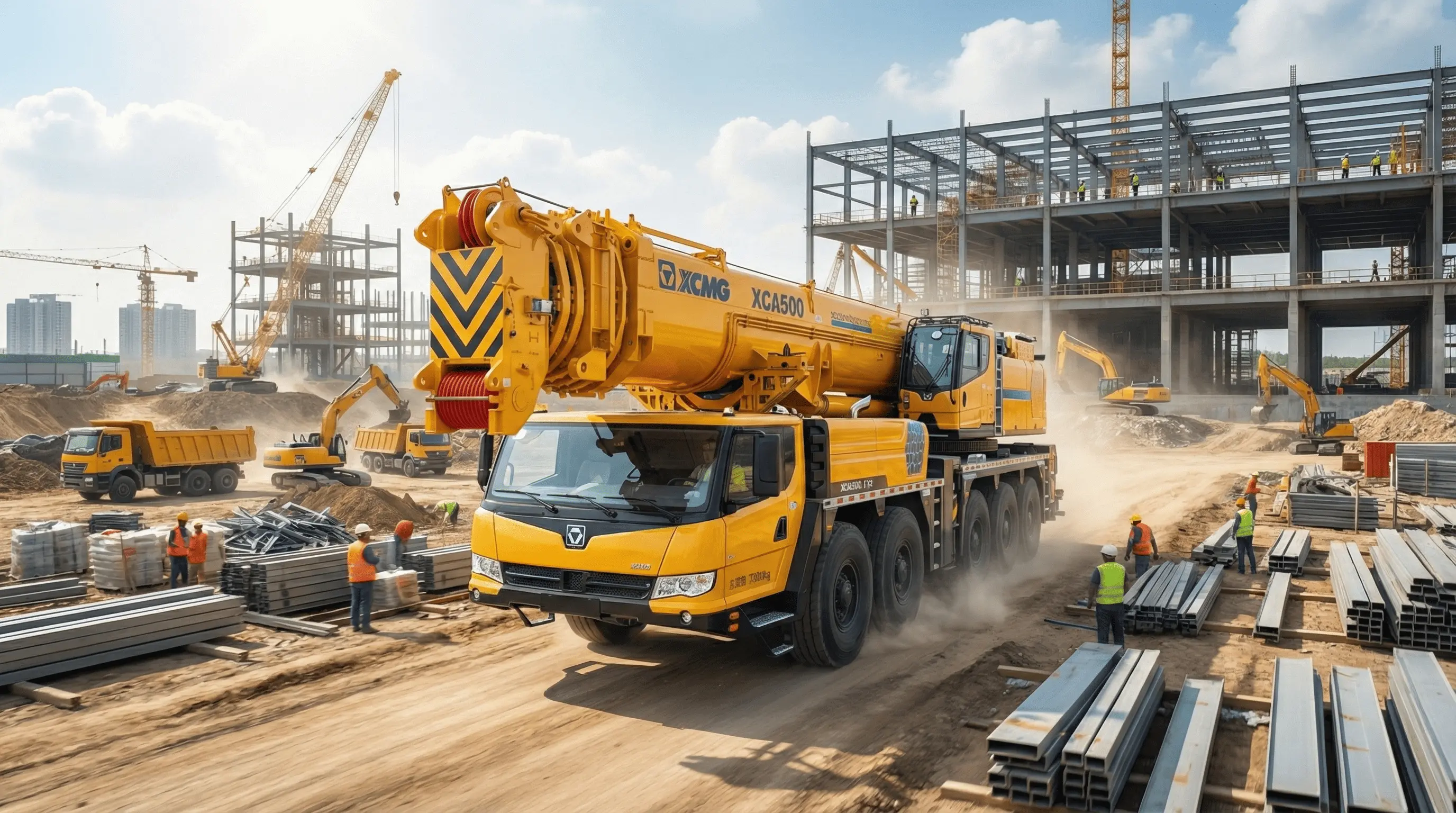 รถเครน 500 ตัน XCMG XCA500L8 ใหม่! ใหญ่ที่สุดในภาคใต้ รับจองล่วงหน้า 2026