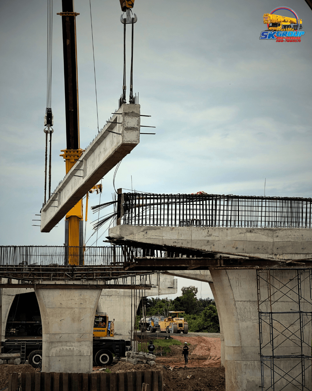 รถเครน 300 ตัน และ 200 ตัน งานโครงสร้างขนาดใหญ่ จังหวัดปัตตานี - ภาพที่ 4 จาก 6