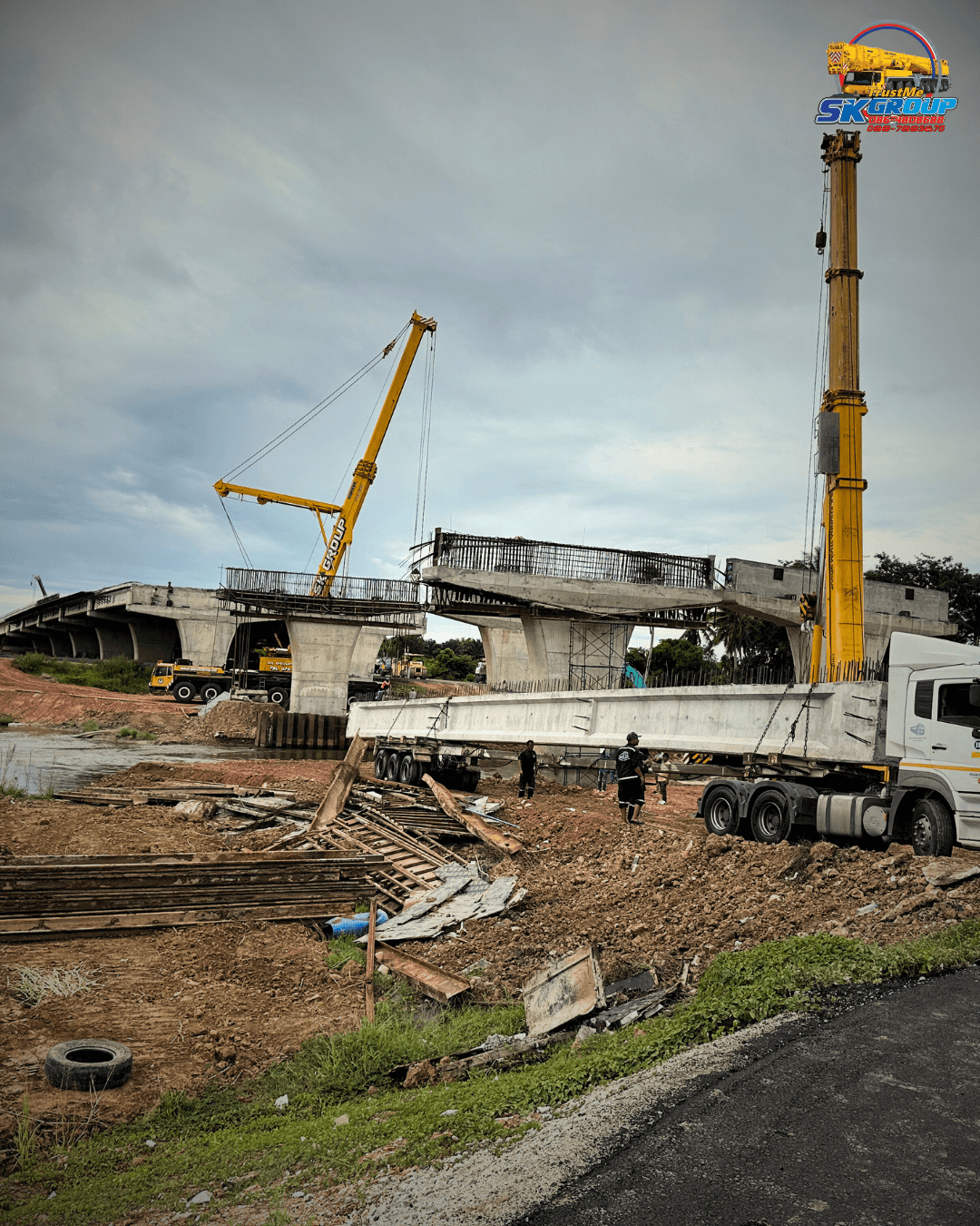 รถเครน 300 ตัน และ 200 ตัน งานโครงสร้างขนาดใหญ่ จังหวัดปัตตานี - ภาพที่ 6 จาก 6