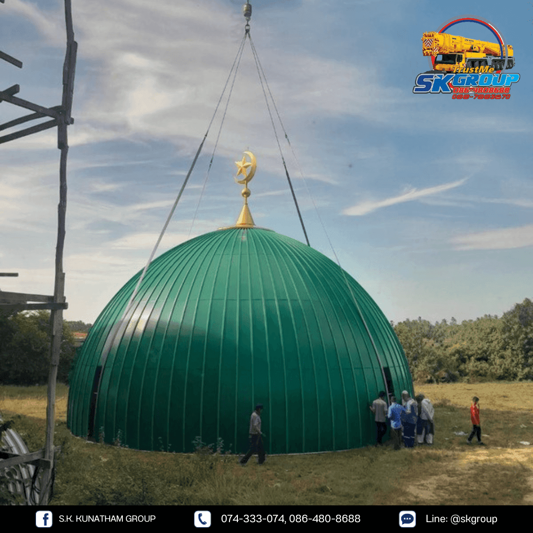 Showcase: ภารกิจพิเศษติดตั้งโดมมัสยิด ด้วยความศรัทธาและมืออาชีพ - ภาพที่ 4