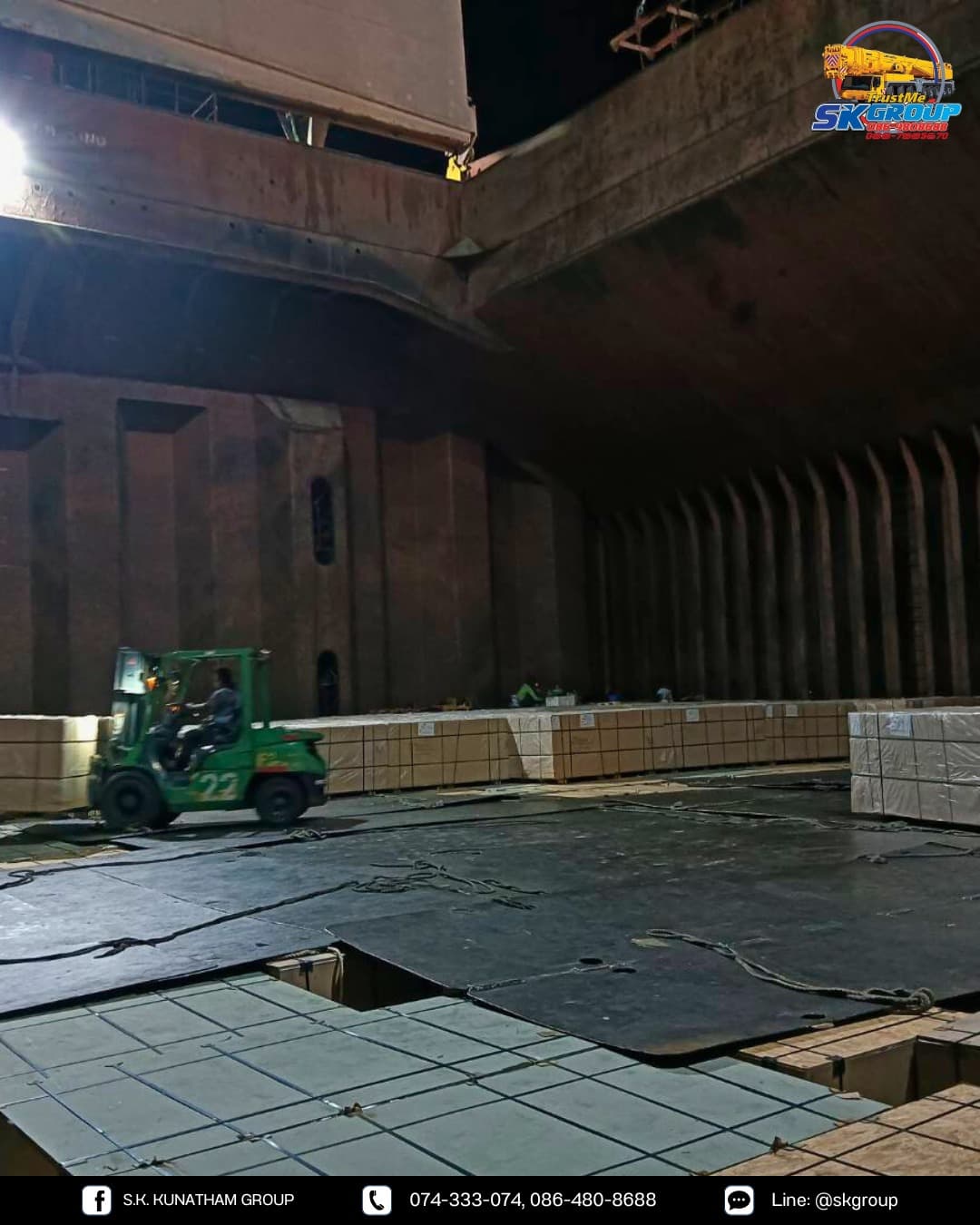 Showcase: ภารกิจ 50 ชั่วโมง ยกไม้อัดยาง 1,800 กล่อง ณ ท่าเรือสงขลา - ภาพที่ 5