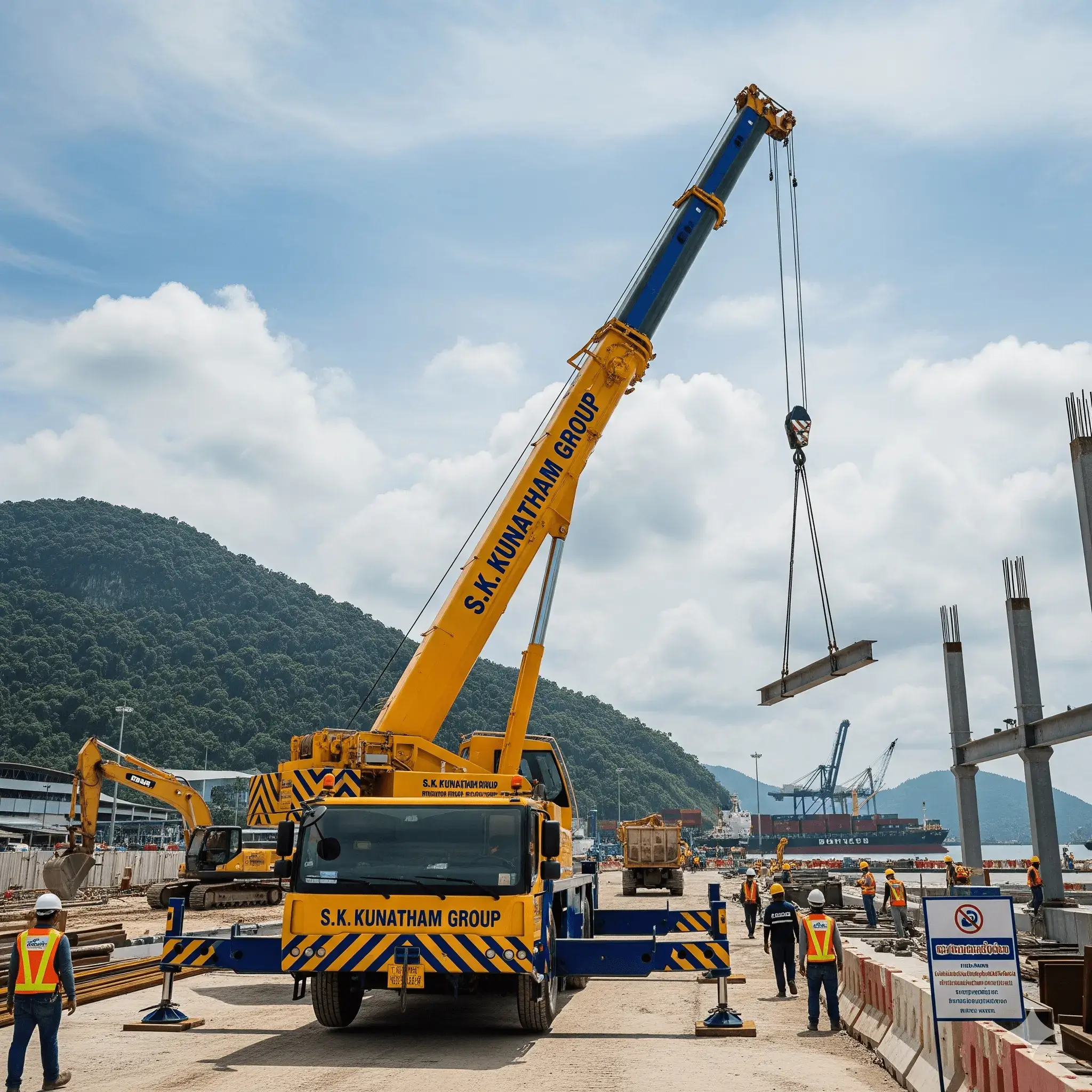 เช่ารถเครนระนอง 25-500 ตัน: ปลอดภัย 24 ชม. ประสบการณ์ 30 ปี โดย S.K. คุณธรรม กรุ๊ป