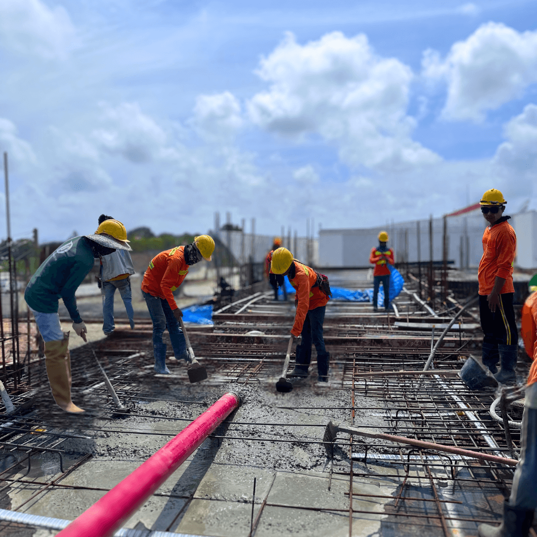 รถโม่ปูนของ เอส.เค. คอนกรีต นารา